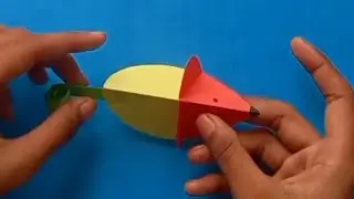 How to make an easy Mouse  🐀🐀🐁out of paper #papercraft #easy #creft#waitforend#mousemakepaper