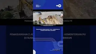 Pemasangan 2 Jembatan Bailey TNI AD - Kementerian PU di sungai Teupin Mane, Aceh Bireuen