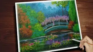 Daily Art #22 / Monet Garden Acrylic Painting inspired by Wow Art