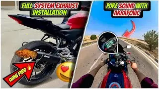 Yamaha R15V4 Full System🔥Akrapovic Exhaust🔥[ Pure Sound💥]
