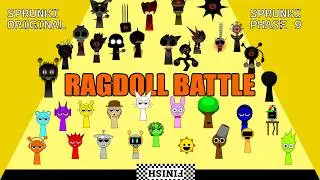 Ragdoll Battle Sprunki vs Phase 9 - Sprunki Race! Who will win? 😎👌🔥