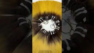 Ombre Yellow Hair | Bibo Hair Vietnam +84828210888 #hairfactory #bonestraighthair #yellowhair