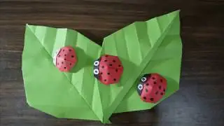 How To Make An Origami Ladybug | Craft ideas for kids