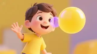 Blue Bubble, Blue Bubble, Floating High | Gentle Bubble Song for Toddlers | Calm Rhyme for Kids