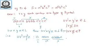 Pumping Lemma for Context Free Language