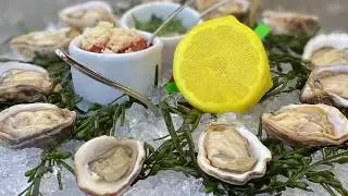 How To Shuck & Serve Kusshi Oysters On The Half Shell