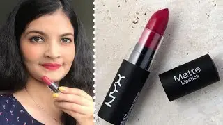 Nyx Matte Lipstick Merlot 💄 | Lipstick for all Indian Skintones | Itsarpitatime