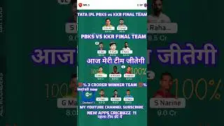 PBKS VS KKR PITCH REPORT TODAY MATCH PBKS VS KKR CRICBUZZ 11 FINAL TEAM #cricket#dream11#cricbuzz11