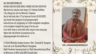 KA JINGSNGEWNGUH NA KA IING KA SEM JONG I KONG HELENA SOHTUN