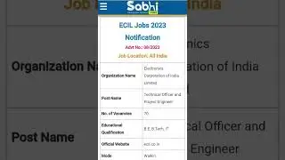 ECIL Jobs Notification 2023: Walk-in for 70 Technical Officer and Project Engineer