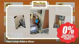 Floor Lamp-Gold or Silver - Come See It in Person