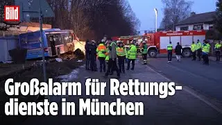 Mehrere Verletzte in München: Mädchen (13) stirbt bei Linienbus-Unfall