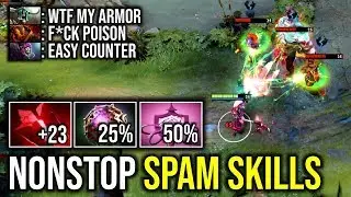 NONSTOP SPAM SKILLS..!! 75% Cooldown Reduction Dazzle 7.21d | Dota 2