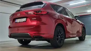 Mazda CX-60 3.3 e-Skyactiv D 6cylinder - cold start, exhaust sound (revs and great engine sound)