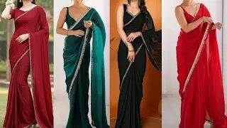 Beautiful Party Wear Saree with Unstitch Blouse || Border Saree || fancy sarees || @AllShoppingLinks