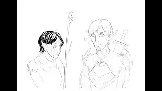 Fenris is in love! | Dragon Age 2 animatic |  (Merrill and romanced Fenris banter)