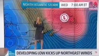 Weather presenter farts on live broadcast 😂😂