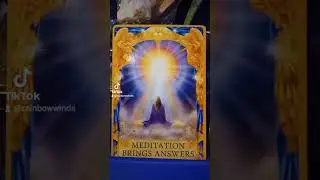 Meditation is amazing 💖 Angel 😇🙏 Message 💓 #tarot #angelcard #tarotreading