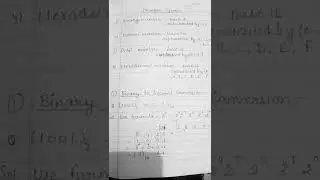 number system|| binary number to decimal number conversion