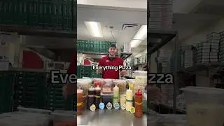 The Everything Everything Pizza 🤯 #wow #pizza #science #better #youtubeshorts #shorts #food #fyp #y