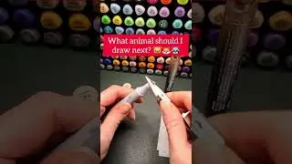 Refilling My Markers | Cozy Art Process & Choosing the Next Animal