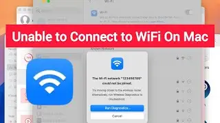 Unable To Connect to WiFi On Mac | The WiFi Network Could Not Be Join On Mac.