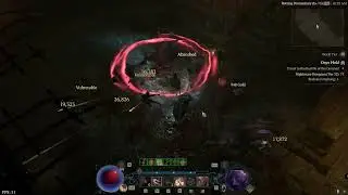 Diablo 4 Shadow Barrage, NM 32 with build