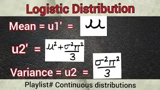 mean and variance of logistic distribution
