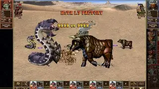 Heroes 3 COMBAT 9999 EACH SLOT Olgoi-Khorkhoi vs Mighty Gorgons HoTA v1.7 Factory