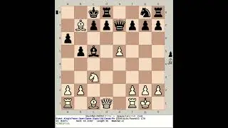 Stockfish 250702 vs Quazar 0.4 | King's Pawn: Open Game #chess