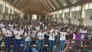 Oração do Pai Nosso - Missa de jovens - Paróquia São Gabriel-Matola 22/10/2023