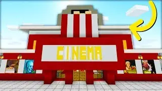Minecraft Tutorial: How To Make A Modern Cinema 