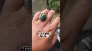 hijau Garut cikolak , ring perak dablet size 8,5 wa 089688988076 #hijaugarut #batugarut