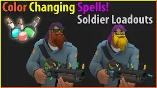 TF2: Amazing Color-Changing Paint Spells! (SOLDIER Loadouts)