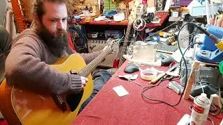 Marina 12 String set up and new nut finished!
