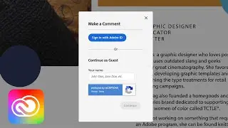 Easy Collaboration with Creative Cloud Reviews | Adobe Creative Cloud