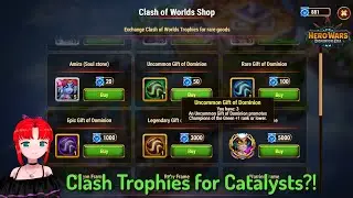 Getting the BEST DEALS for Primal Catalysts with Clash of World Trophies &mdash; Hero Wars: Dominion Era