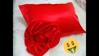 Ganhe dinheiro com costura!! Confeccionando touca e fronha de cetim pra vender!! Muito facil!!!