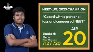 Shashank Sinha on How he coped with a personal loss | AIR 20 (712/720), NEET (UG) 2023 Result