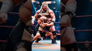 A breathtaking contest: giant female competitors #womenwrestling #shorts  #ringbattle
