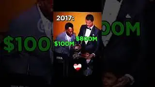 Ronaldo 🇵🇹 and Pel&eacute; 🇧🇷 Net worth Then vs Now | #fifa #football #ronaldo #pele #edit