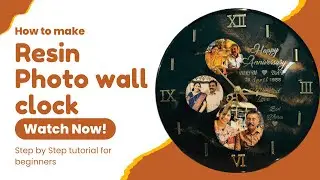 How to make Resin Photo wall clock #viralshort #resinart #resinclock #youtubevideo #viralvideo