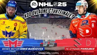 |NHL25| HC Dynamo Pardubice/Motor České Budějovice! 🏒 Kdo vybojuje SEMIFINÁLE?