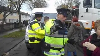 Protesters using common sense, when Irish Water block the road to discredit protestersDSCN0959
