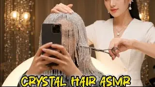 Relax your mind ASMR sounds | ai crystal hair ASMR  | 2025 viral hair ASMR |  #asmrsounds #aiasmr