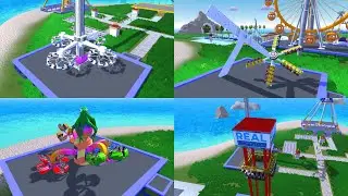 Real Coaster Idle Game All Attraction Max Level (Dream Island Park)