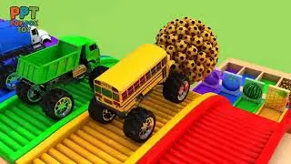 Monster Trucks Rainbow Crash Video for Kids  #ForKids #Funny #viral #Cars
