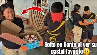 El hermano de Aura no podia creer lo que le compro su hermana|Mira su reacción😱