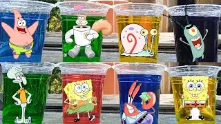 Squidward Bermain&Belajar MengenalWarna BersamaPatrick,Spongebob,Plankton, Gerry,TuanKrabs dan Sandy