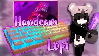 Lofi Aesthetic Keyboard + Mouse Sounds asmr w/ Handcam Solo Bedwars